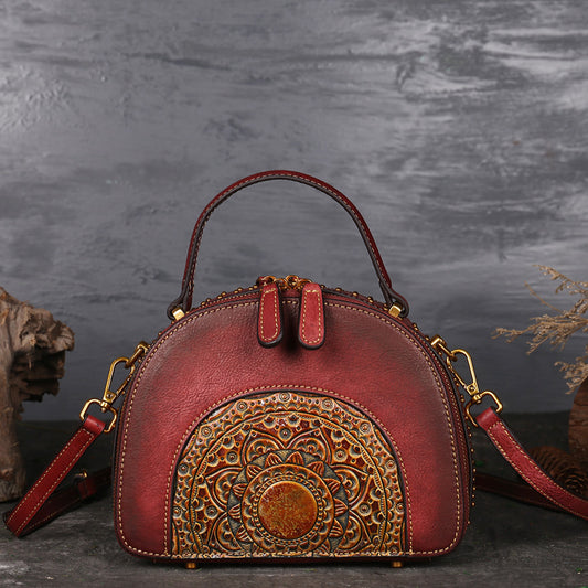 Handbags - Shoulder Bags - Vintage Leather Multi-Functional Suede Cowhide