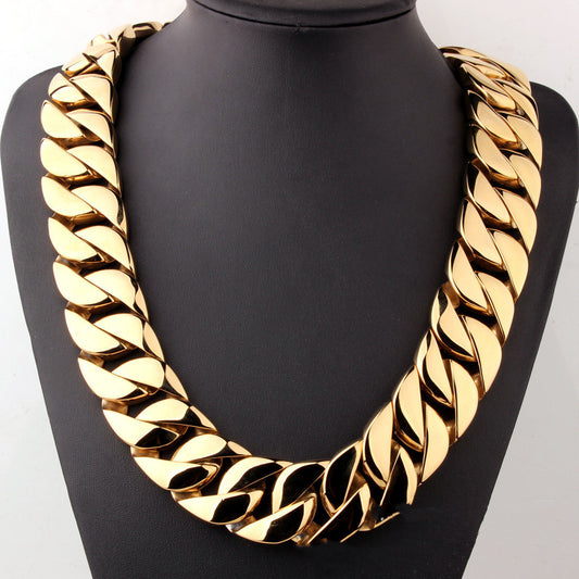 Jewelry - Necklaces - Men's Titanium Steel Vacuum Plating Casting