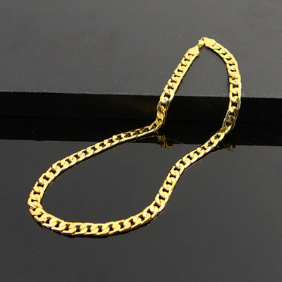 Jewelry - Necklaces - Men's Flat Link Chain European Style Statement