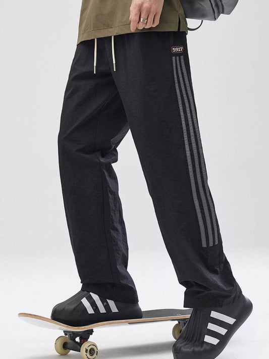 Men's Full Size Striped Wide Leg Pants Plus Size - Ultim8 Designs 4 U