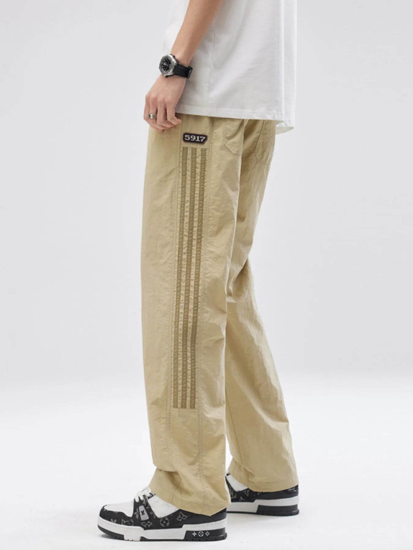 Men's Full Size Striped Wide Leg Pants Plus Size - Ultim8 Designs 4 U