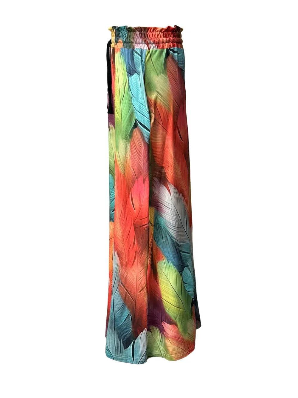 Printed Maxi Skirt with Pockets - Ultim8 Designs 4 U
