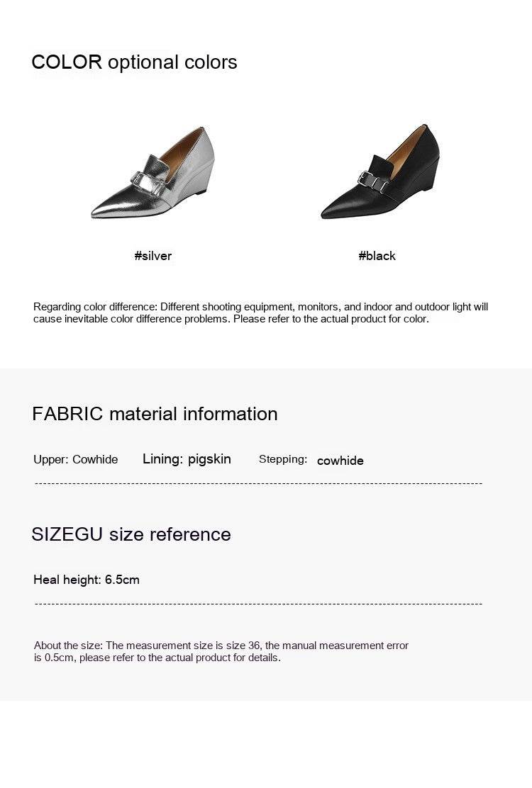 Inside And Outside Leather 65 European And American Belt Buckle Pumps High Heel - Ultim8 Designs 4 U