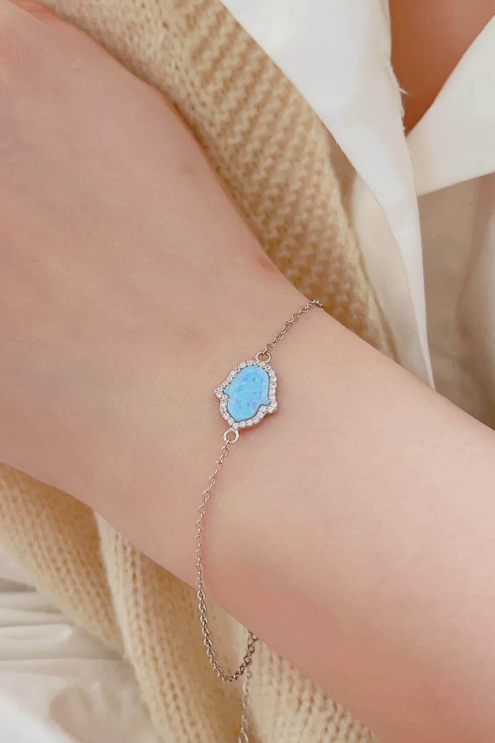Opal 925 Sterling Silver Bracelet - Ultim8 Designs 4 U