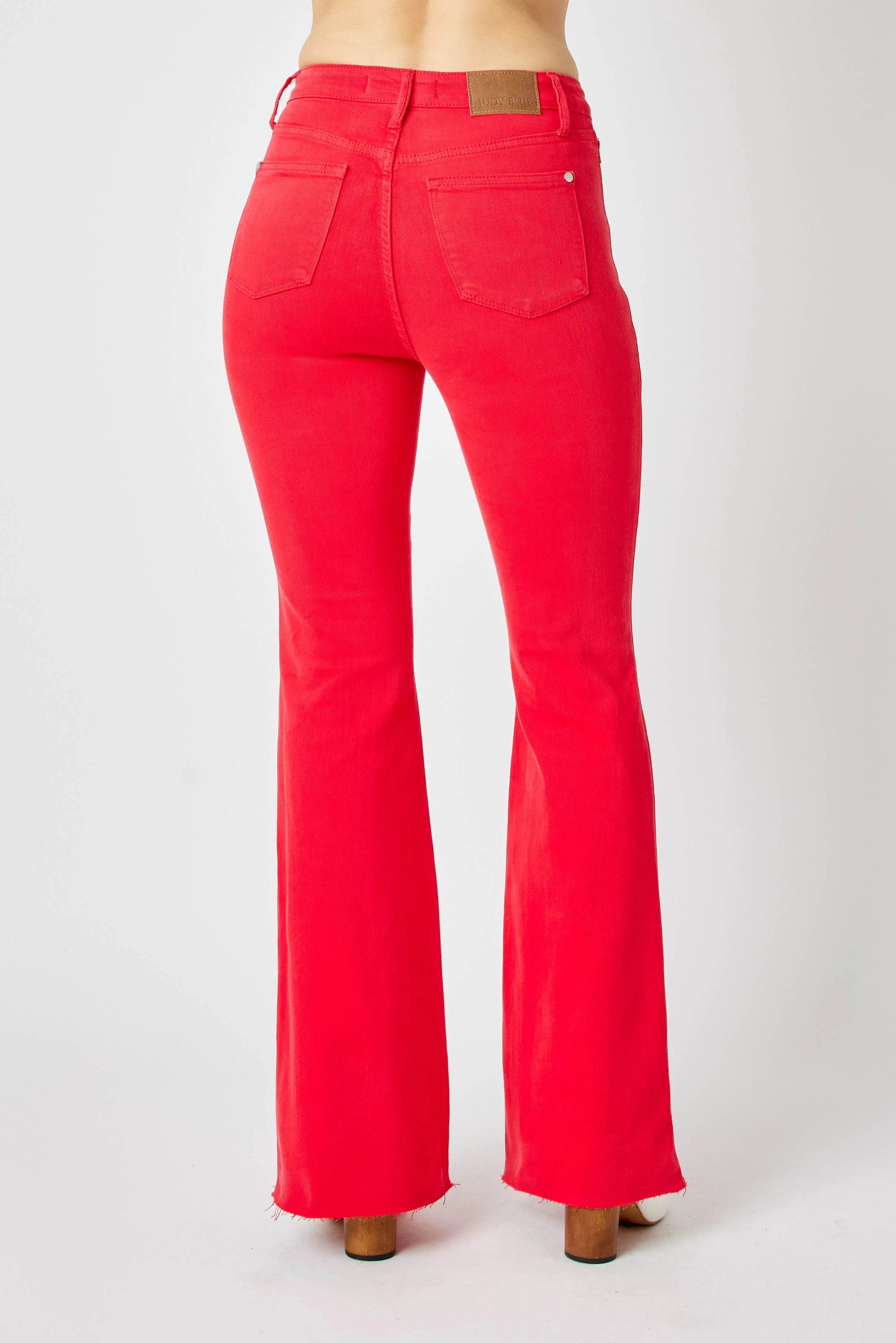 Judy Blue Full Size Hw Tummy Control Garment Dyed Flare Jeans Plus Size - Ultim8 Designs 4 U