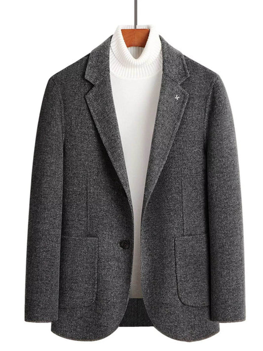 Men's Plus Size One Button Long Sleeve Blazer - Ultim8 Designs 4 U