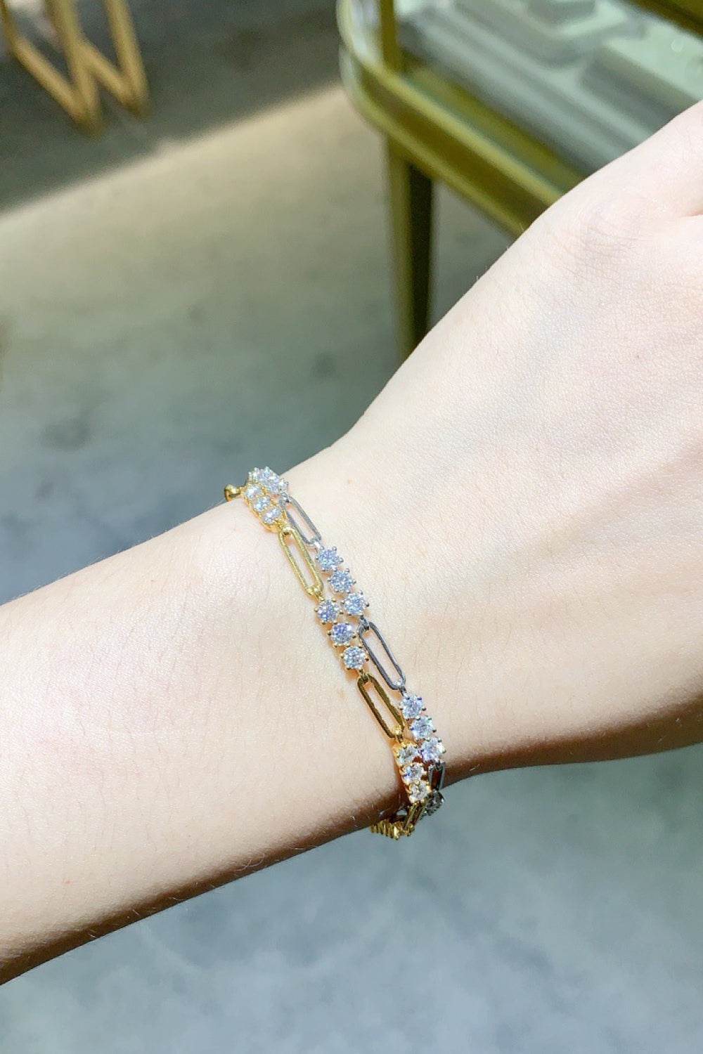 1.8 Carat Moissanite 925 Sterling Silver Bracelet - Ultim8 Designs 4 U