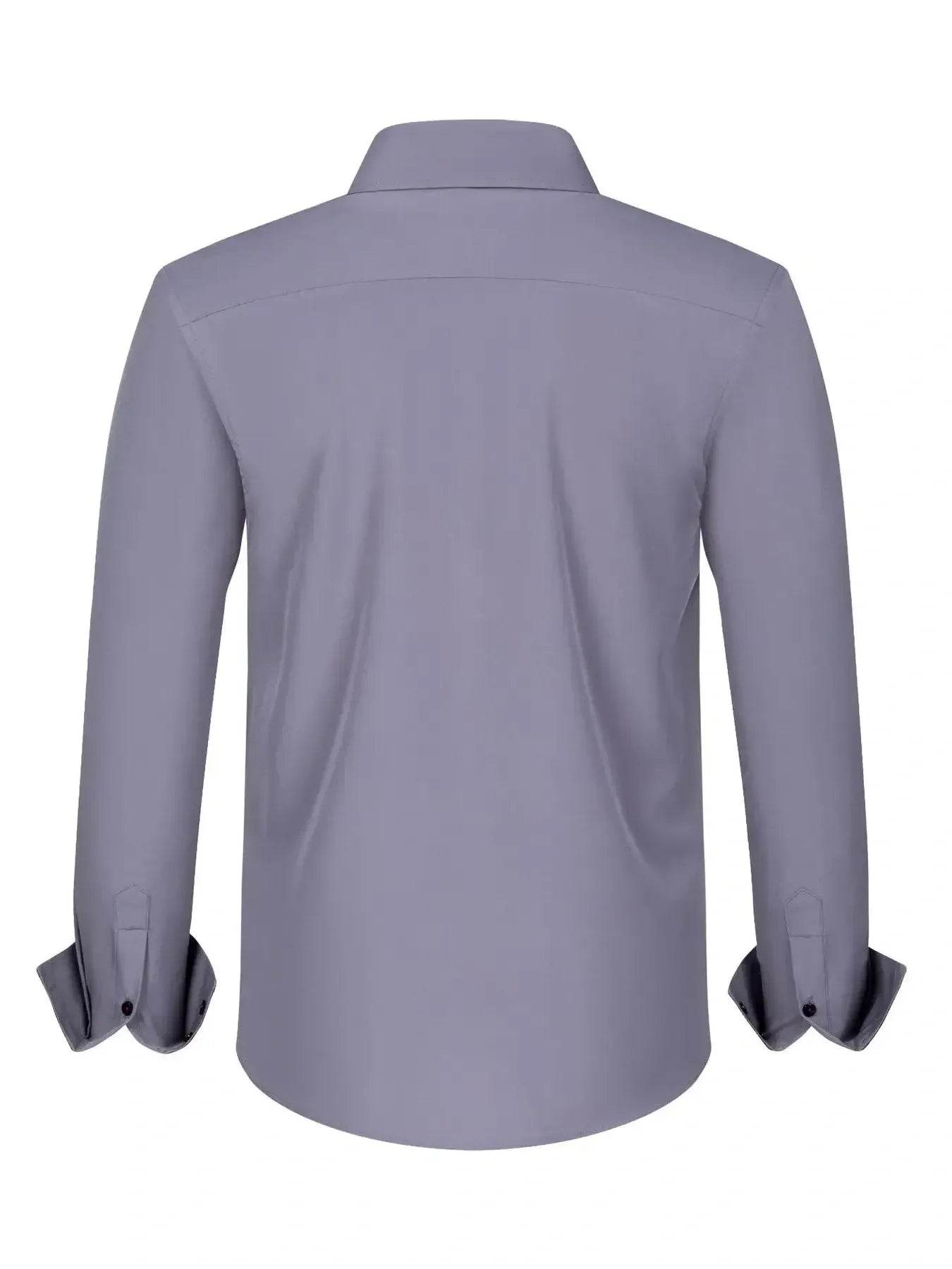 Men's Full Size Button-Down Casual Shirt with Contrast Cuffs Plus Size - Ultim8 Designs 4 U