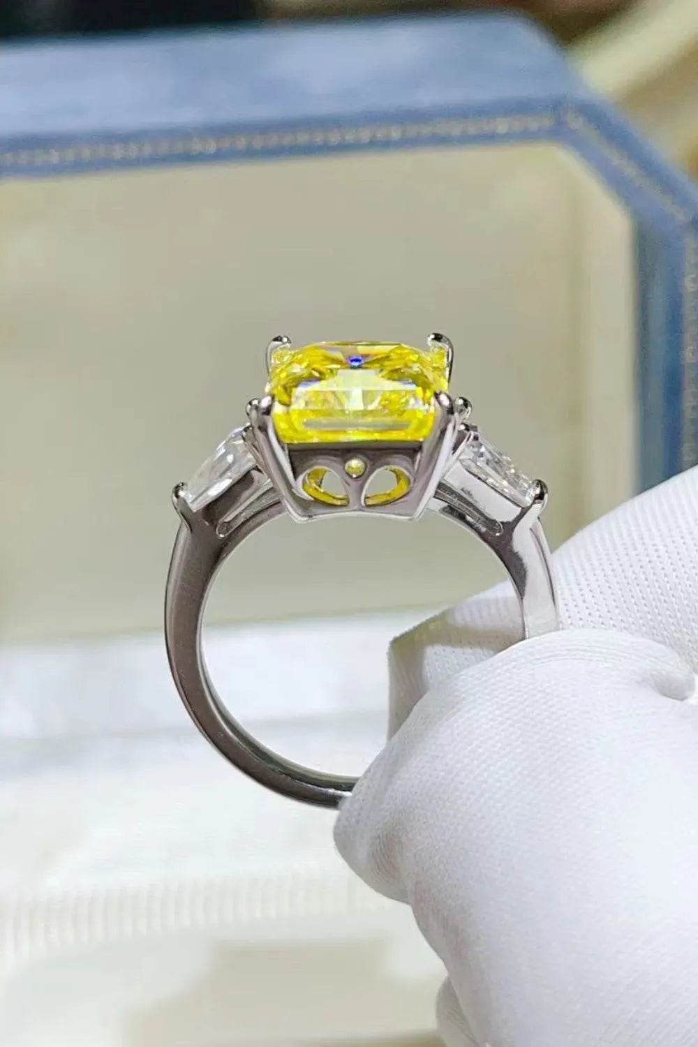 5 Carat Moissanite 925 Sterling Silver Ring - Ultim8 Designs 4 U