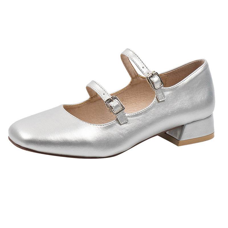 Real Soft Leather Rubber Women's Mary Jane Shoes - Ultim8 Designs 4 U