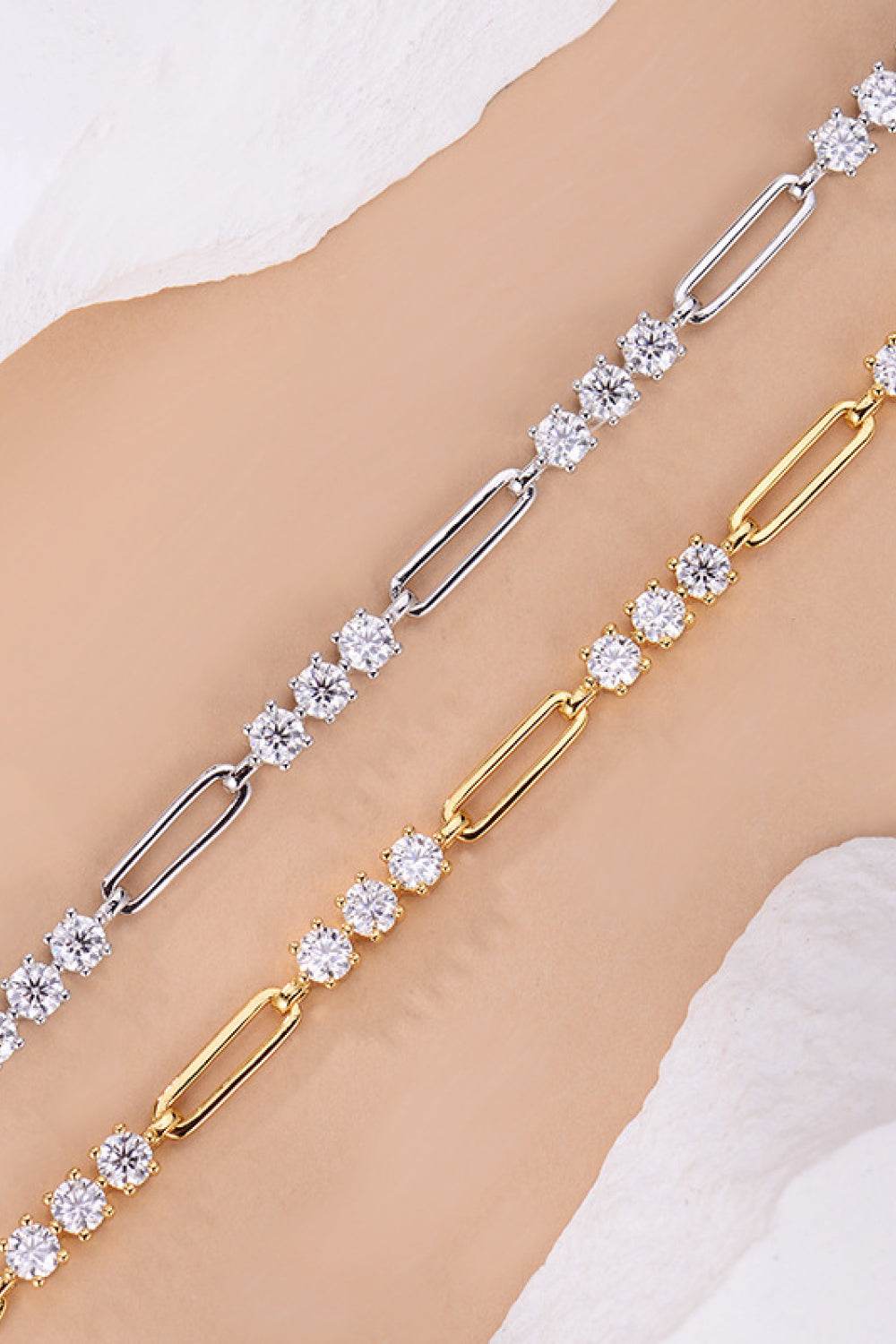 1.8 Carat Moissanite 925 Sterling Silver Bracelet - Ultim8 Designs 4 U