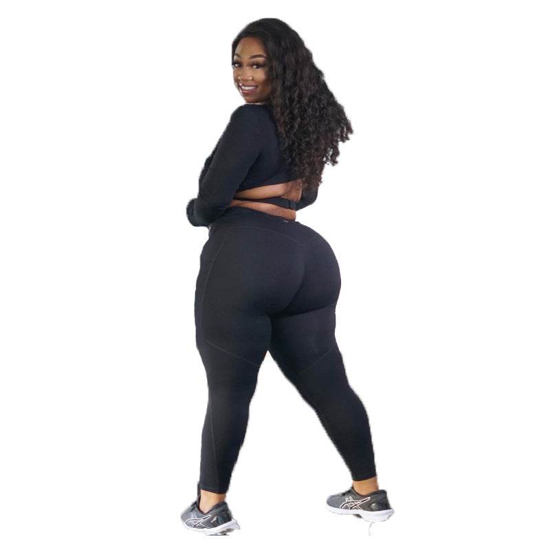 Breathable Plus-Size Yoga &amp; Fitness Set - Ultim8 Designs 4 U