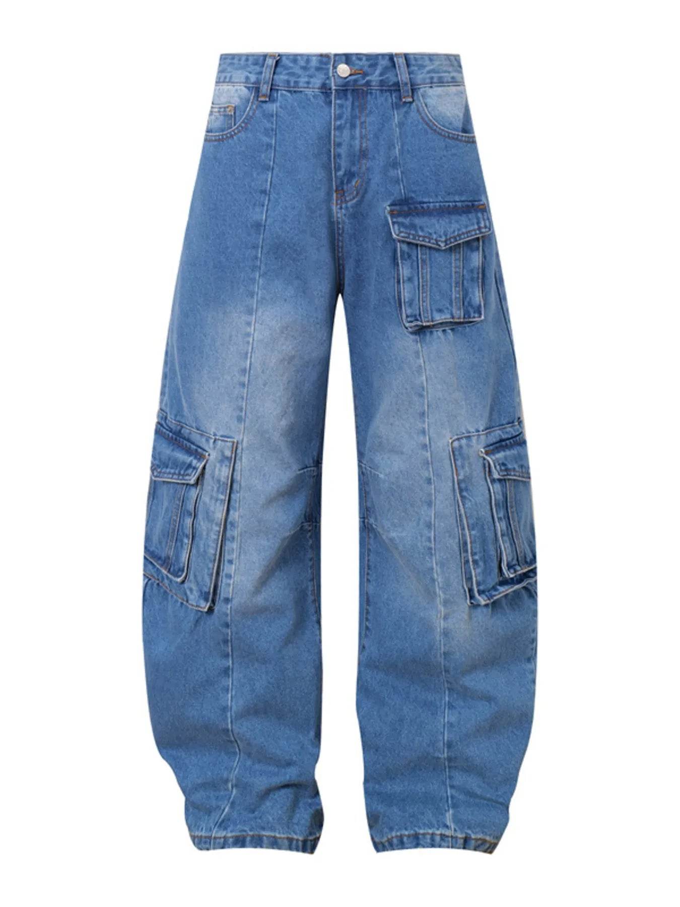 Men's Wide Leg Cargo Jeans - Ultim8 Designs 4 U
