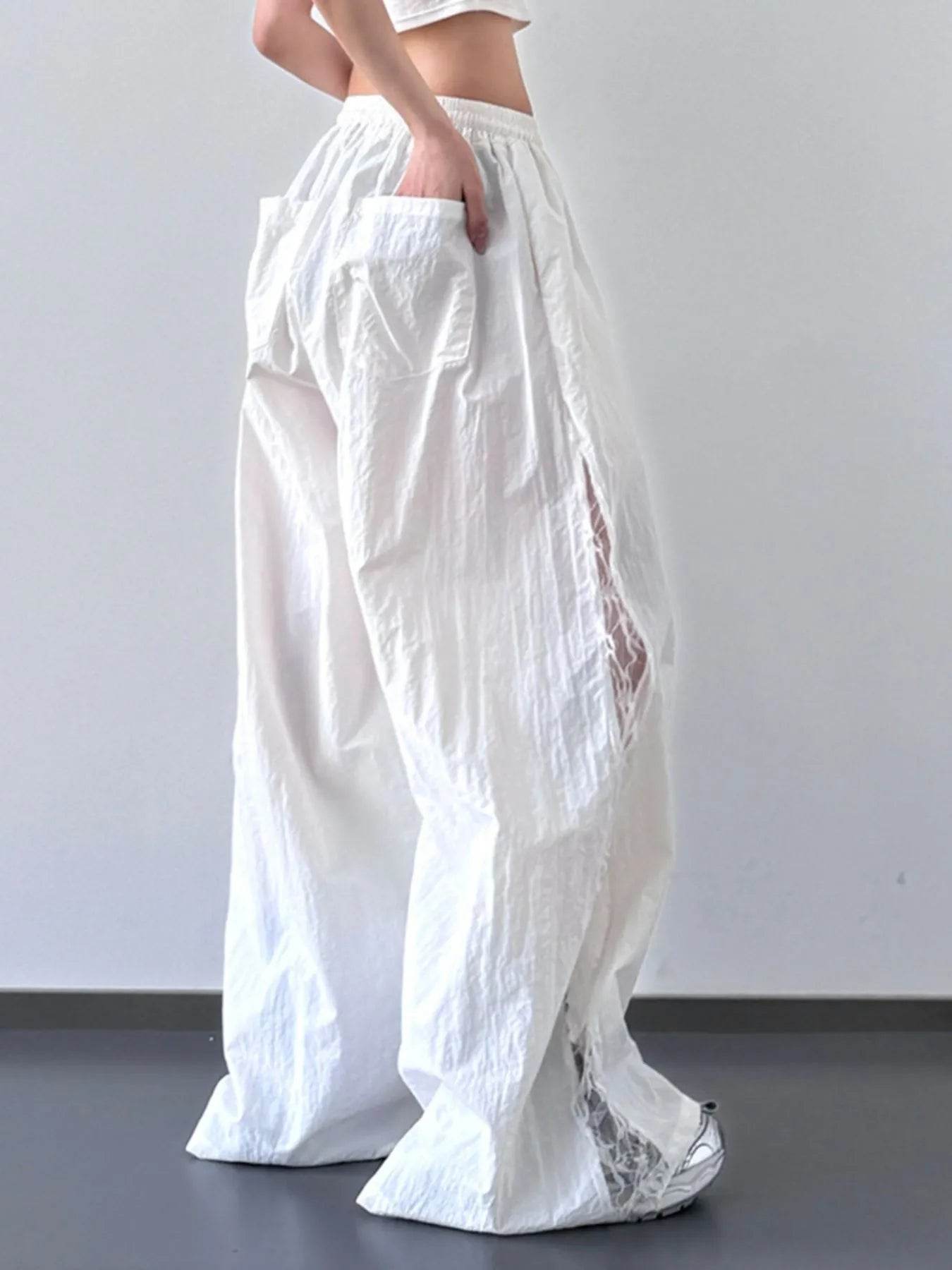 Elastic Waist Wide-Leg Pants - Ultim8 Designs 4 U