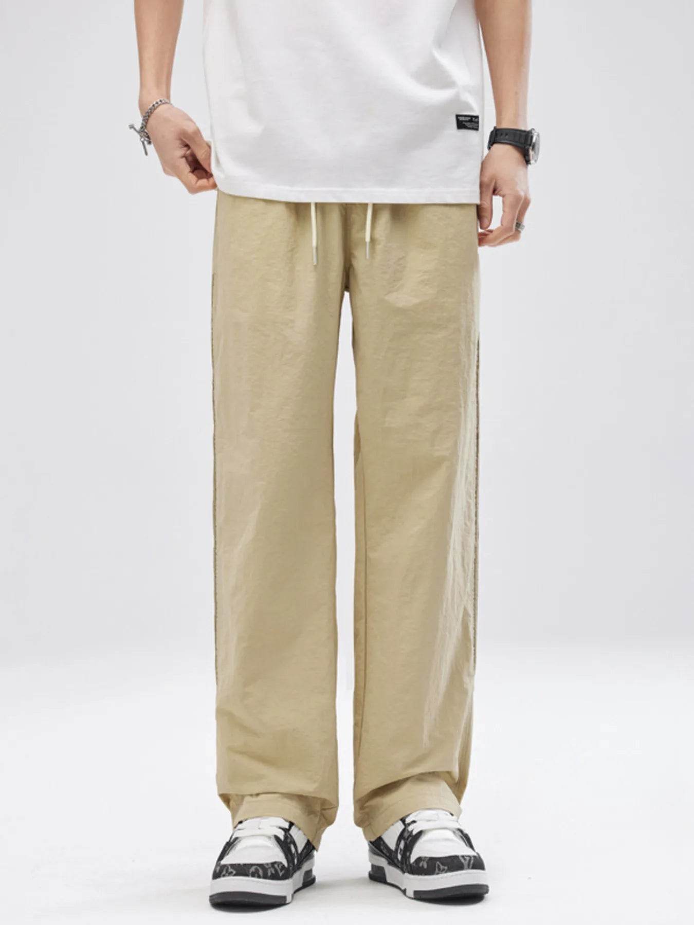 Men's Full Size Striped Wide Leg Pants Plus Size - Ultim8 Designs 4 U