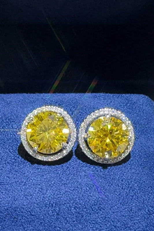 4 Carat Moissanite 925 Sterling Silver Earrings - Ultim8 Designs 4 U