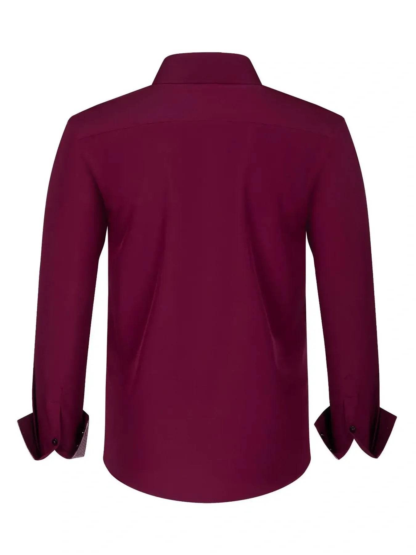 Men's Full Size Button-Down Casual Shirt with Contrast Cuffs Plus Size - Ultim8 Designs 4 U
