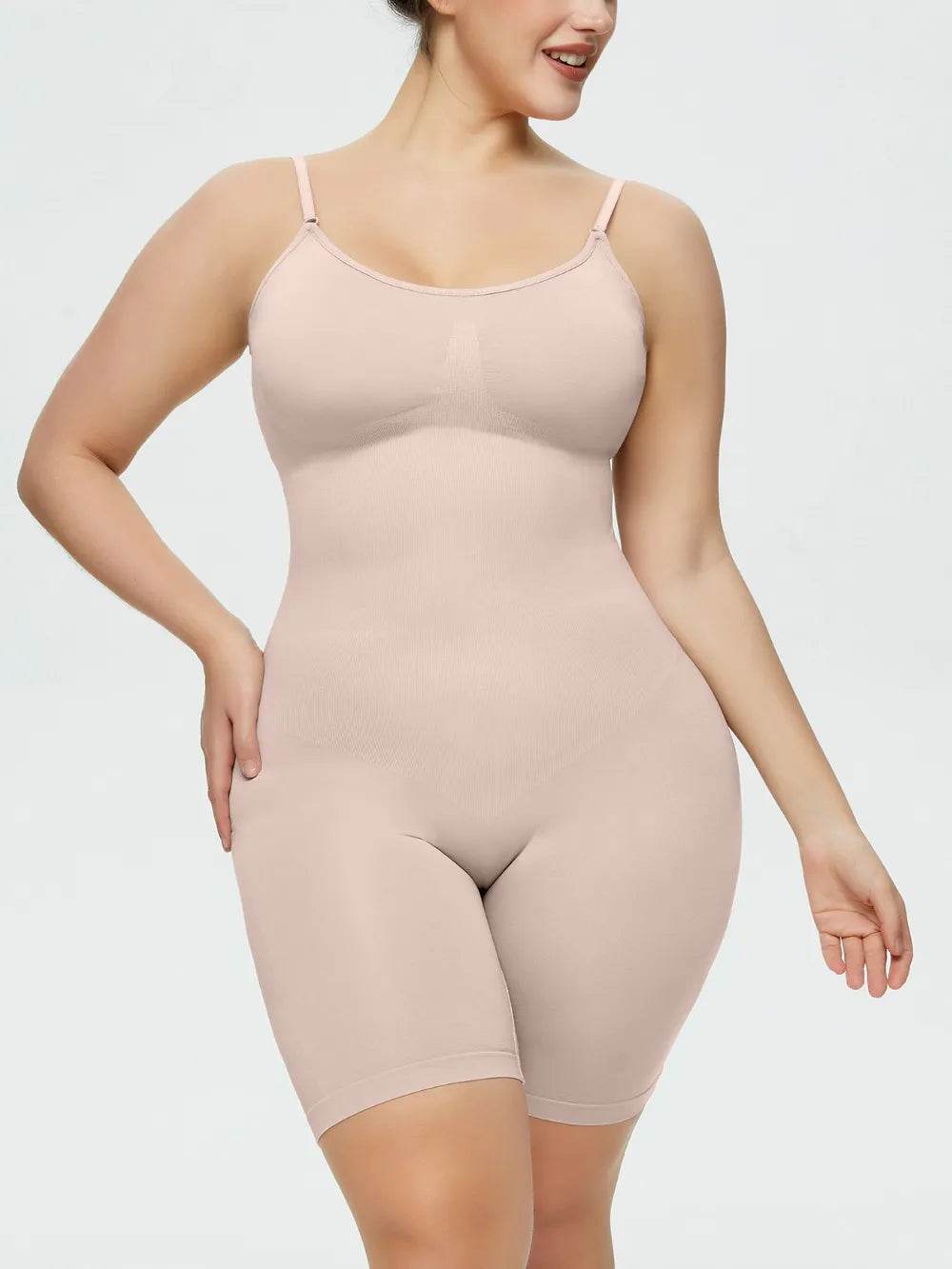 Full Size Spaghetti Strap Shaping Romper - Ultim8 Designs 4 U