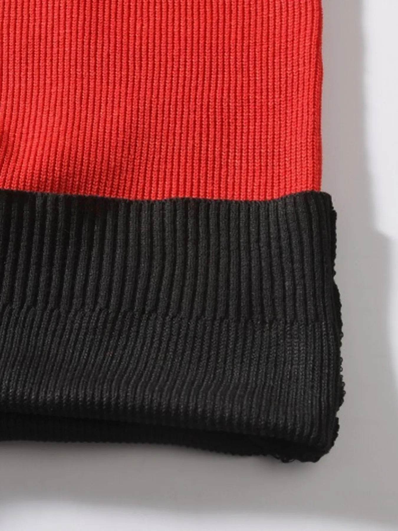 Men's Plus Size Color Block Round Neck Sweater - Ultim8 Designs 4 U