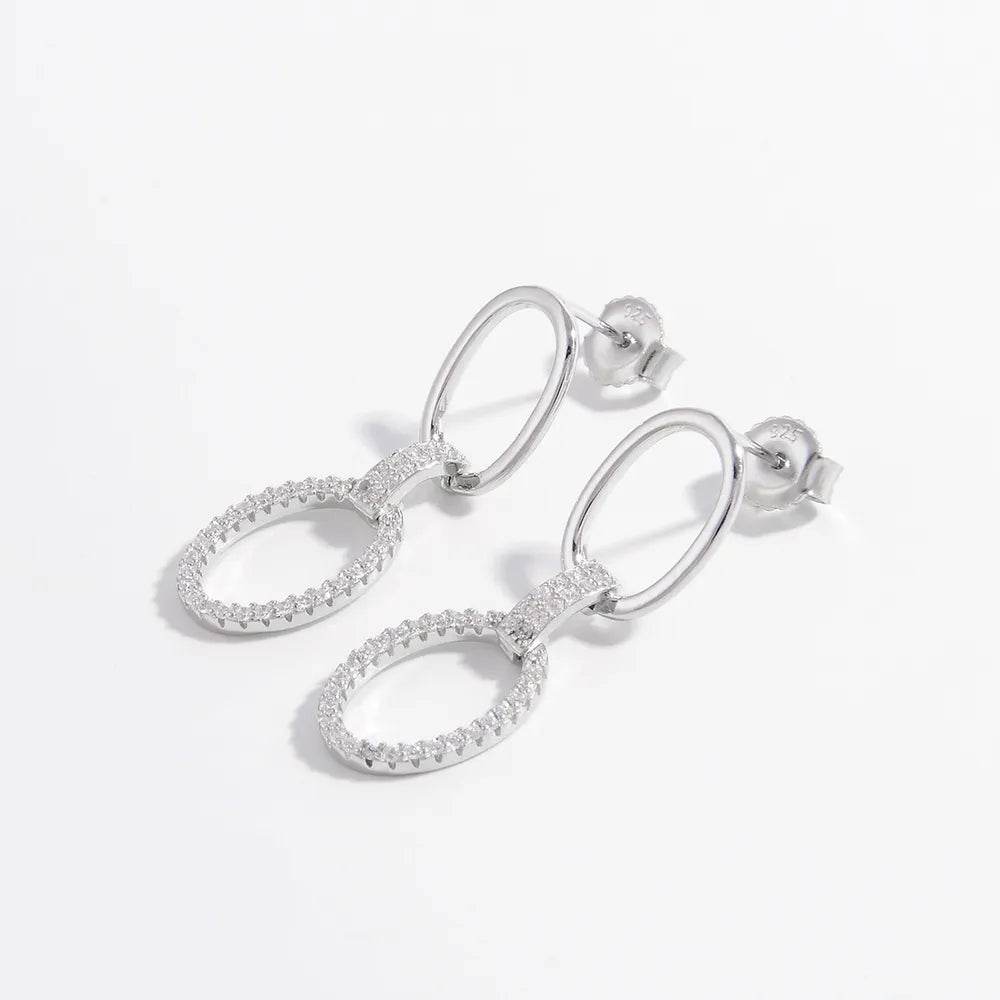 Zircon 925 Sterling Silver Dangle Earrings - Ultim8 Designs 4 U