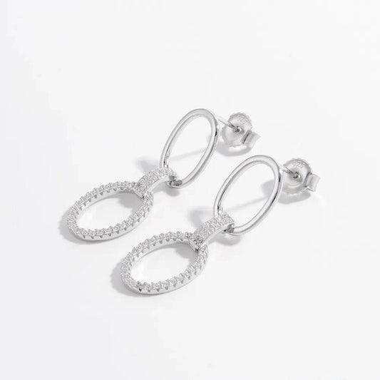Zircon 925 Sterling Silver Dangle Earrings - Ultim8 Designs 4 U