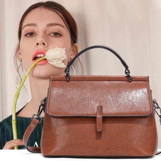 Fashion Large-capacity Leather Commuter Handbag - Ultim8 Designs 4 U