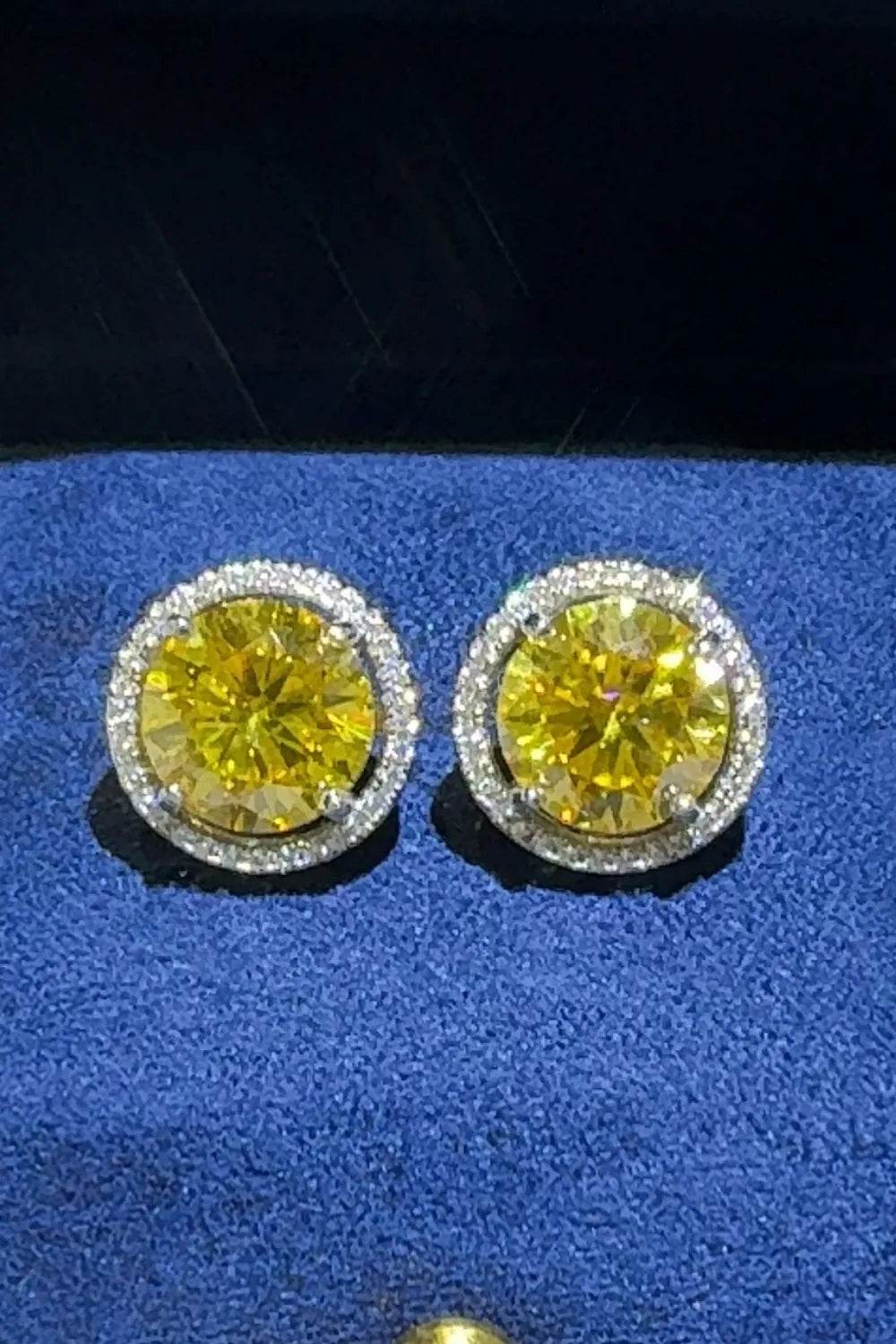 4 Carat Moissanite 925 Sterling Silver Earrings - Ultim8 Designs 4 U