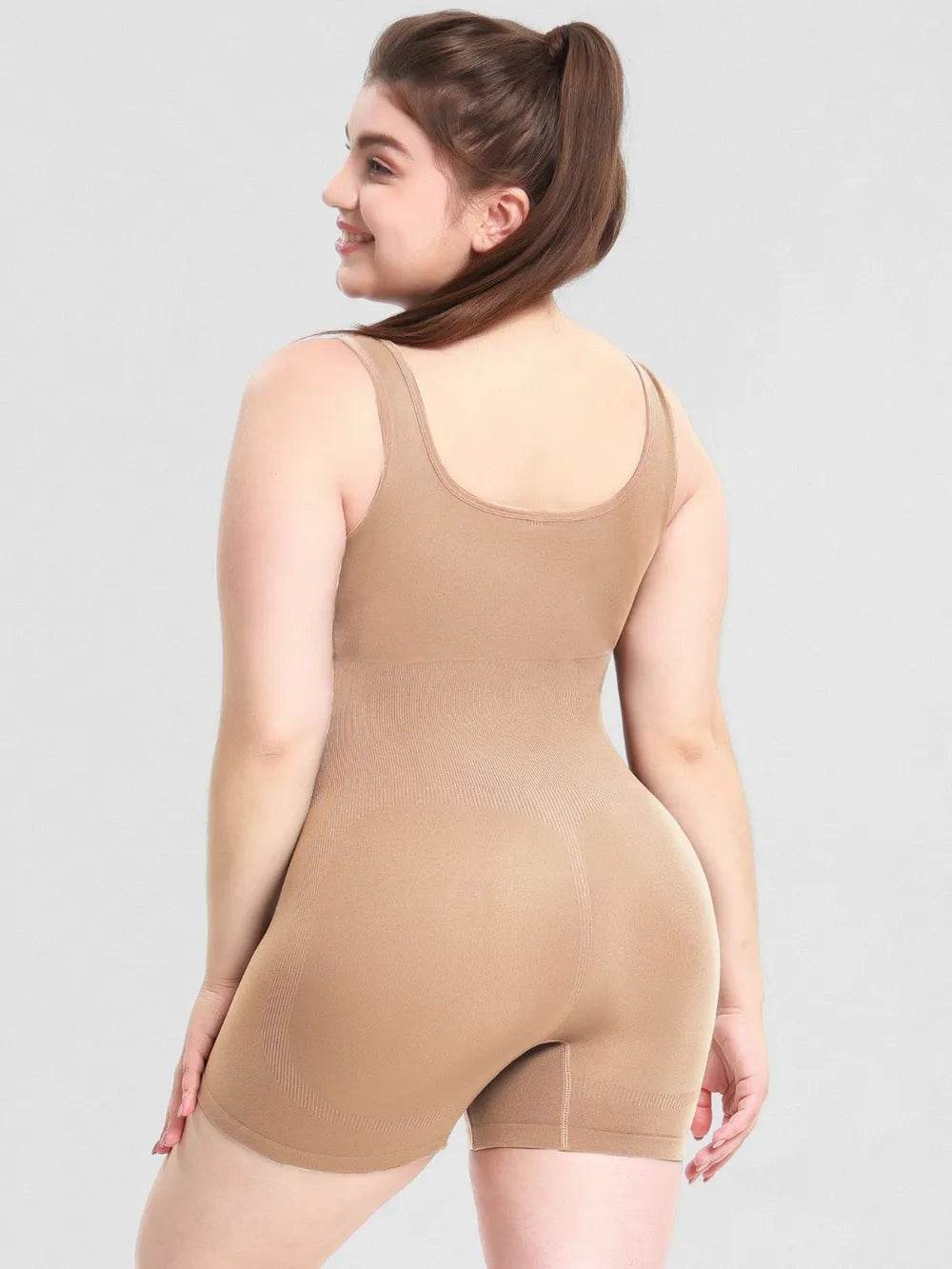 Scoop Neck Wide Strap Shaping Romper - Ultim8 Designs 4 U