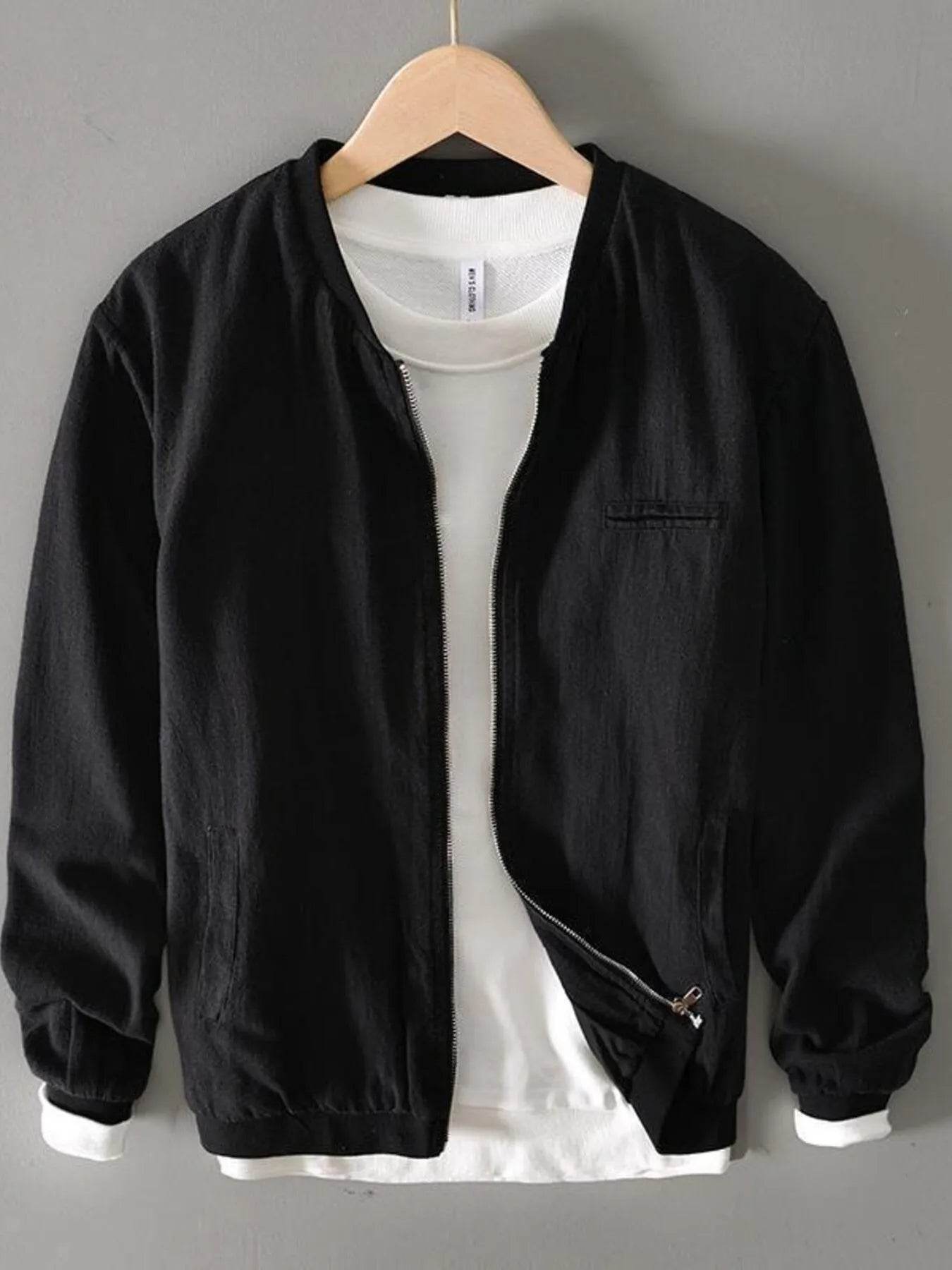 Men's Plus Size Zip Up Long Sleeve Jacket - Ultim8 Designs 4 U