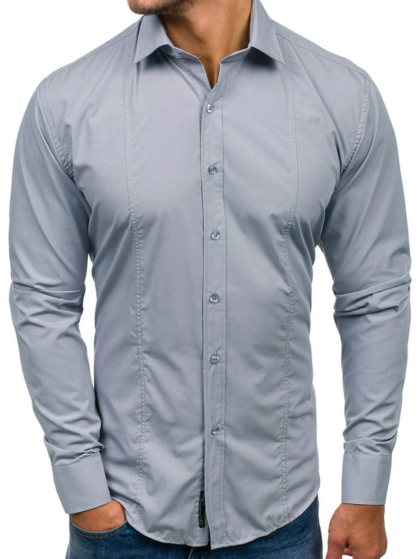 Men's Slim Fit Button-Down Shirt - Ultim8 Designs 4 U
