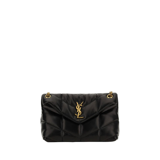 Saint Laurent Black Lamb Leather Shoulder Bag