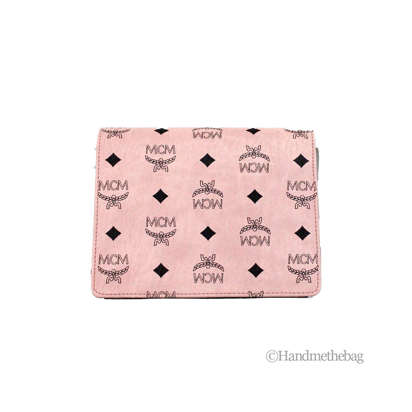 MCM Signature Patricia Leather Mini Flap Lock Crossbody Bag