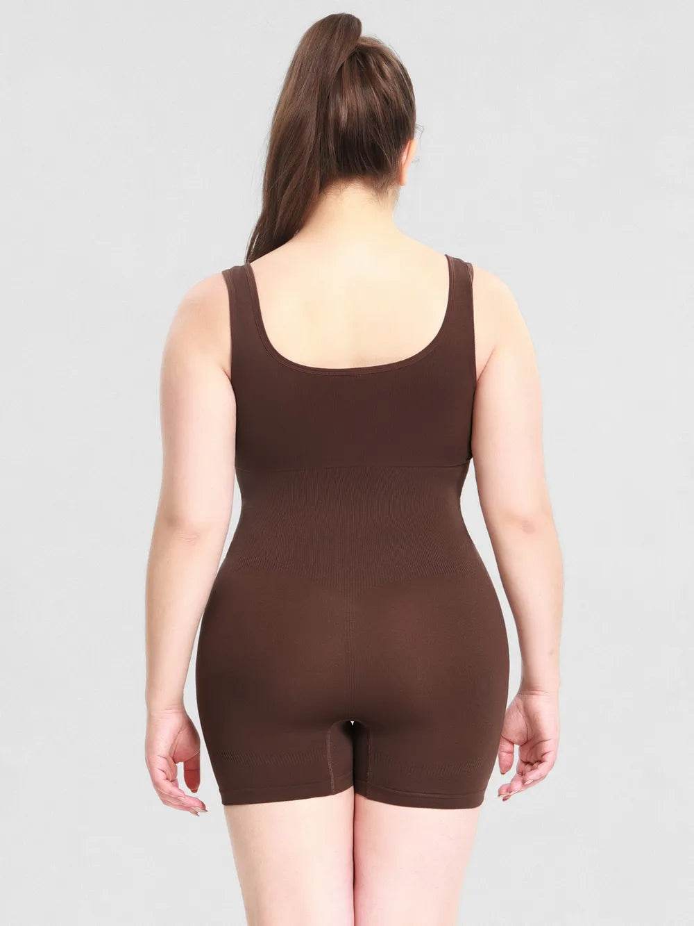 Scoop Neck Wide Strap Shaping Romper - Ultim8 Designs 4 U