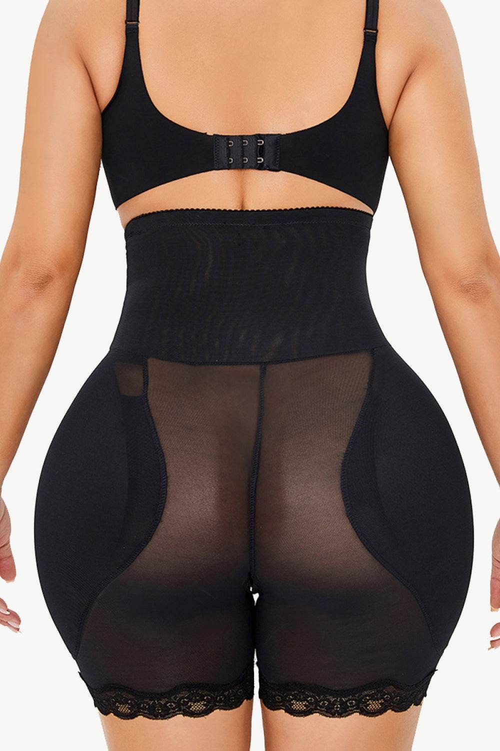 Full Size Lace Trim Pull-On Lifting Shaping Shorts - Ultim8 Designs 4 U