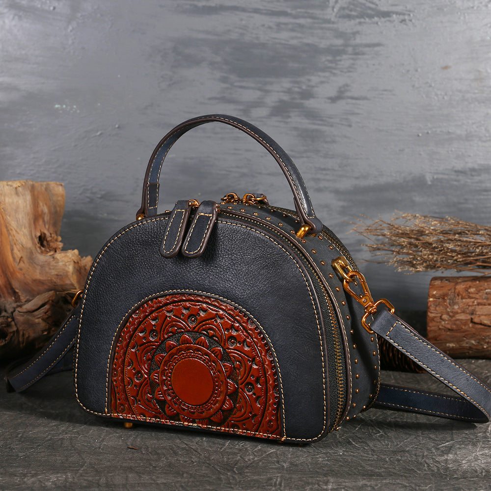 Handbags - Shoulder Bags - Vintage Leather Multi-Functional Suede Cowhide