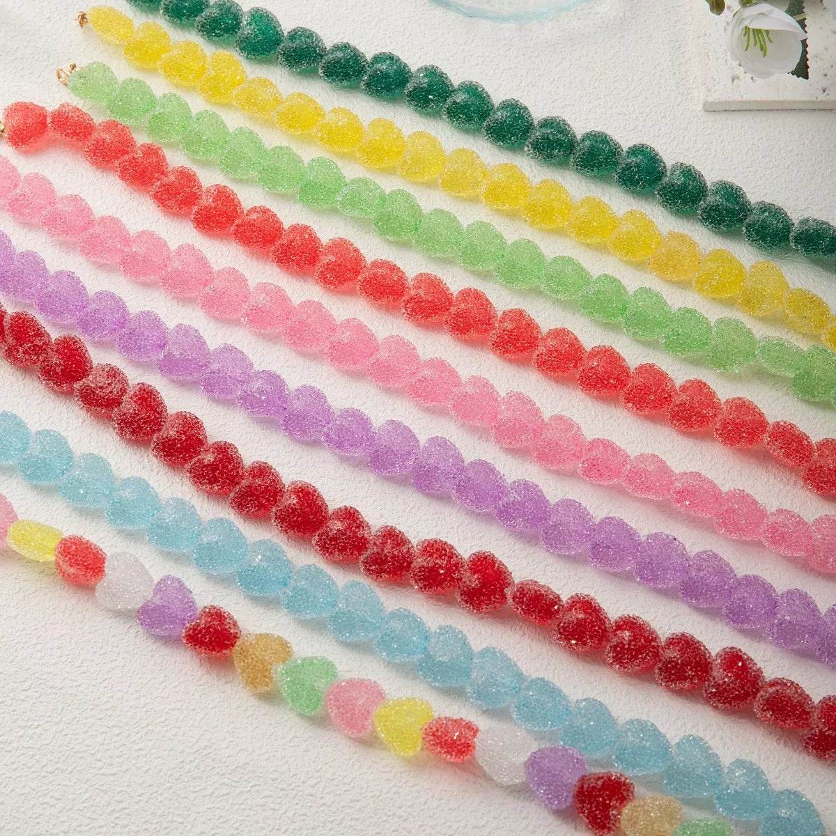 Colorful Resin Heart Necklace - Ultim8 Designs 4 U