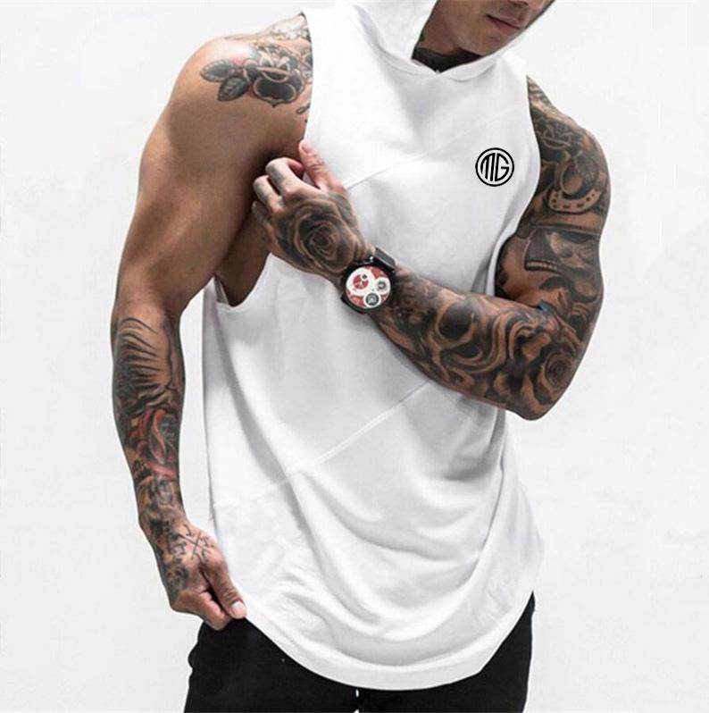 Hooded Men’s Bodybuilding Tank – Power Meets Style - Ultim8 Designs 4 U