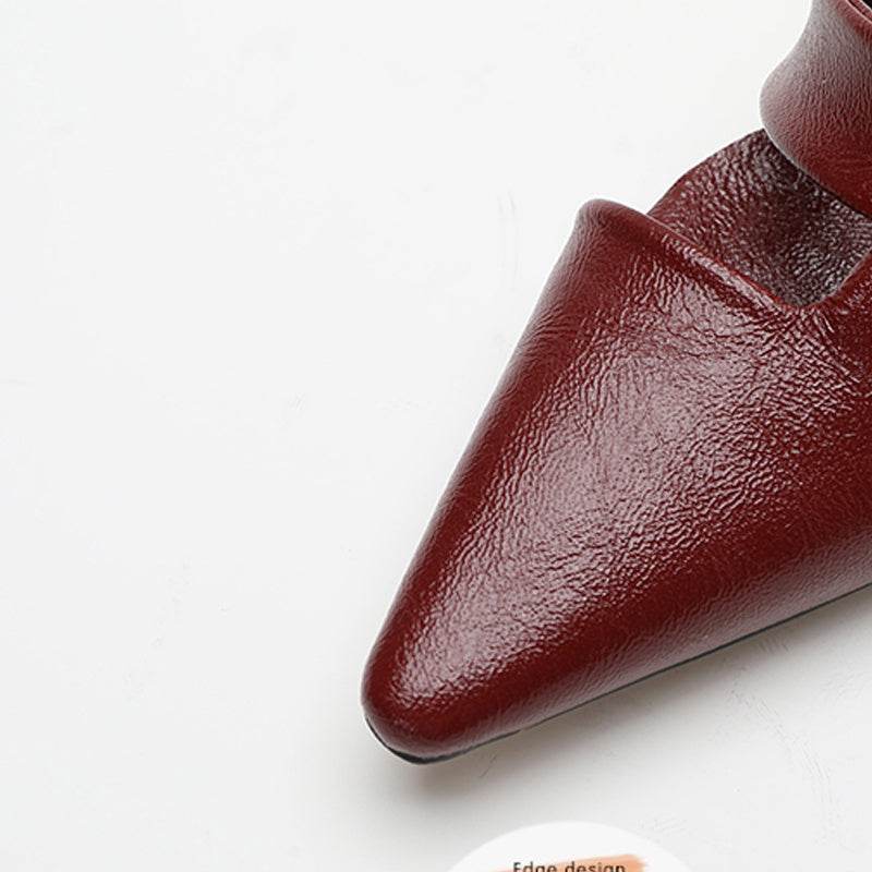 Women's Fashion Leather High Heel Toe Cap Sandals - Ultim8 Designs 4 U