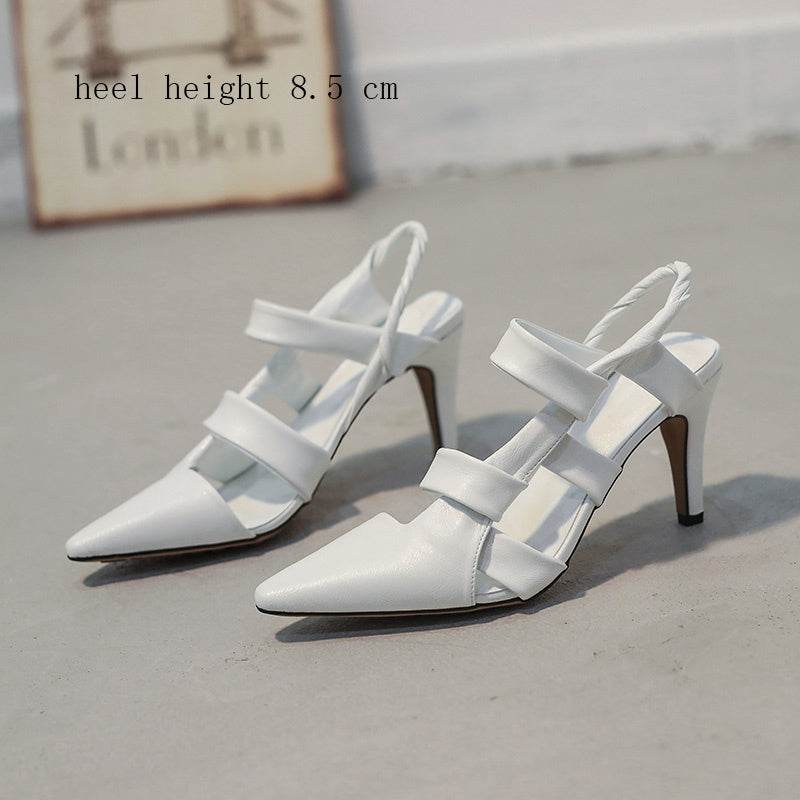 Women's Fashion Leather High Heel Toe Cap Sandals - Ultim8 Designs 4 U
