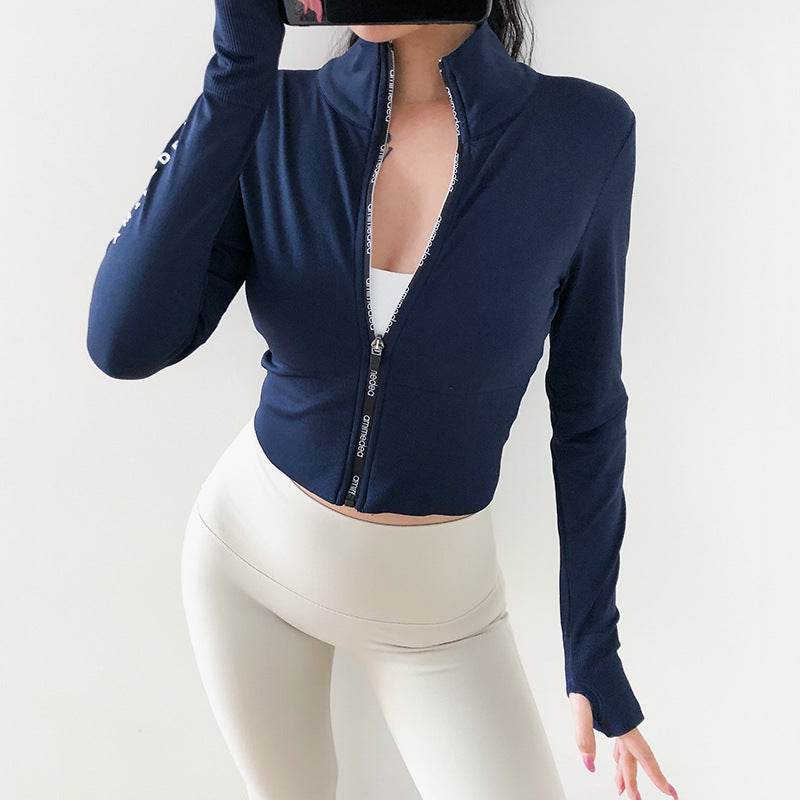 Sleek Performance & Effortless Style – Women's Long Sleeve Slim Fitness Workout Top - Ultim8 Designs 4 U