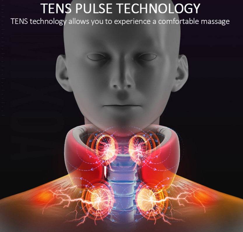 Wireless Rechargeable Cervical Spine Massager – Upgraded Comfort &amp; Relief - Ultim8 Designs 4 U