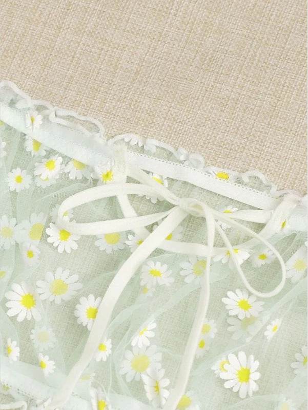 Lace Little Daisy Sexy Lingerie Perspective Temptation Net Gauze Sexy Lingerie - Ultim8 Designs 4 U