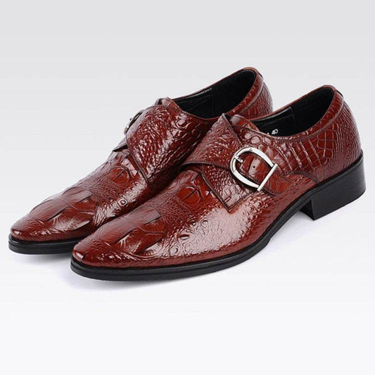Men's Leather Shoes Buckle Shoes - Ultim8 Designs 4 U