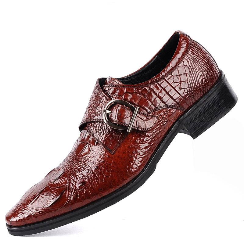 Men's Leather Shoes Buckle Shoes - Ultim8 Designs 4 U