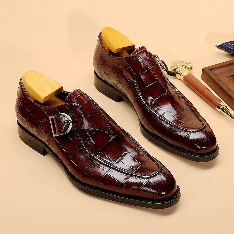 ClassicPattern Business Flat Shoes Men Designer Formal Dress Leather Shoes Mens Loafers Valentine Gifts Shoes - Ultim8 Designs 4 U