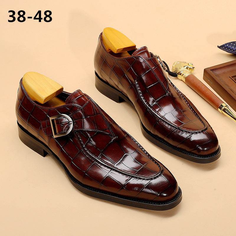 ClassicPattern Business Flat Shoes Men Designer Formal Dress Leather Shoes Mens Loafers Valentine Gifts Shoes - Ultim8 Designs 4 U