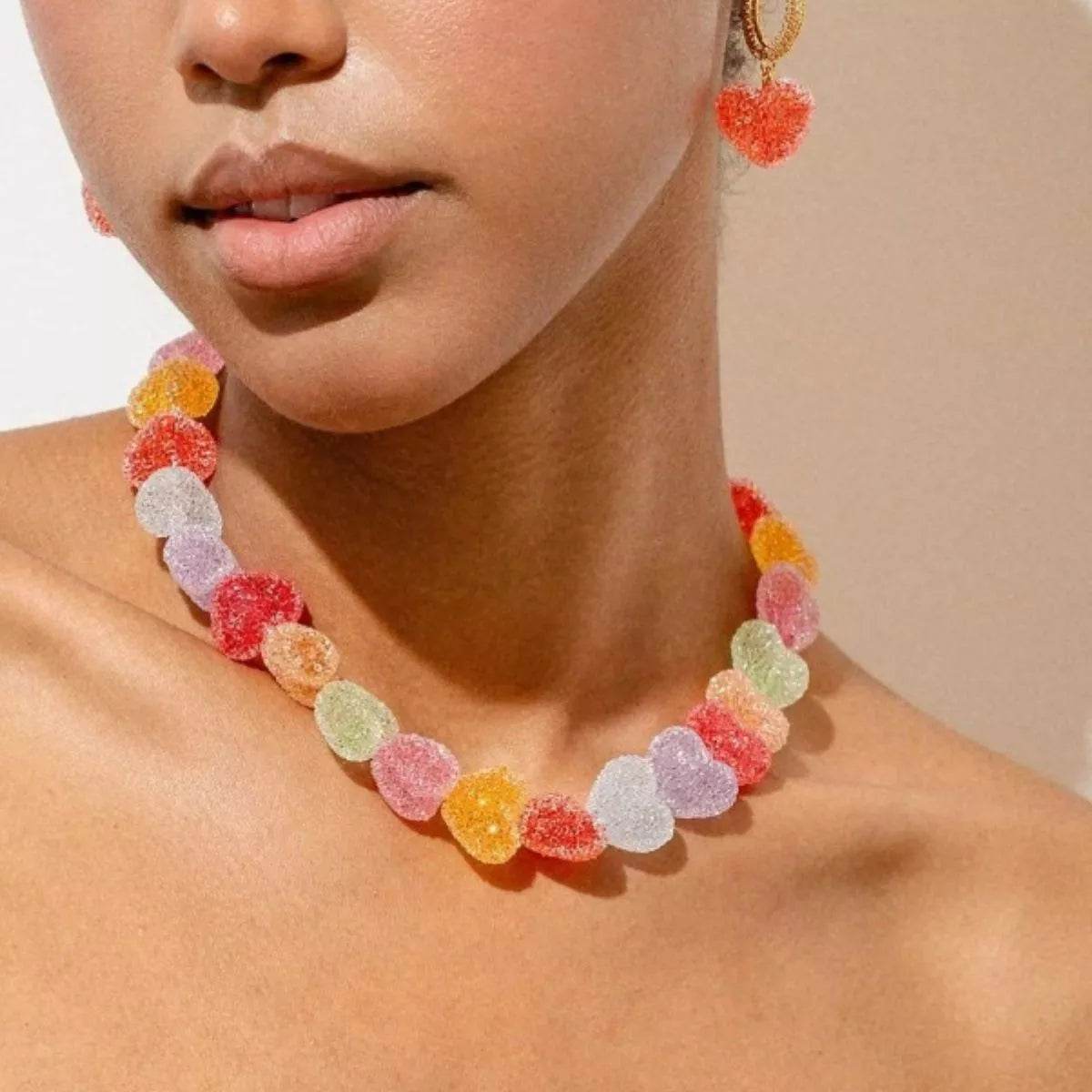 Colorful Resin Heart Necklace - Ultim8 Designs 4 U