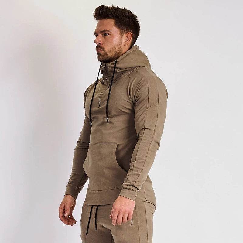Men’s Hooded Leisure Sports Fitness Set – Comfortable & Breathable - Ultim8 Designs 4 U