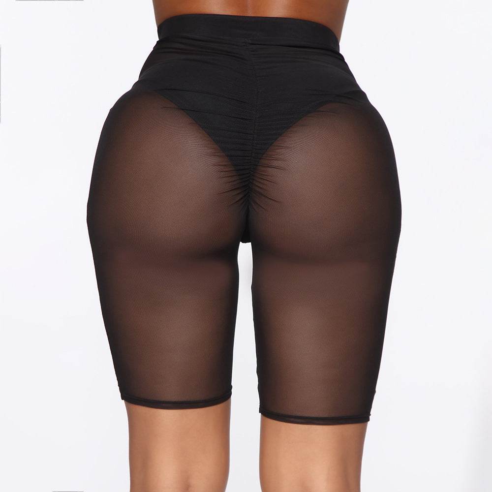 XM1208 Black Mesh Compression Street Hipster Pants - Ultim8 Designs 4 U