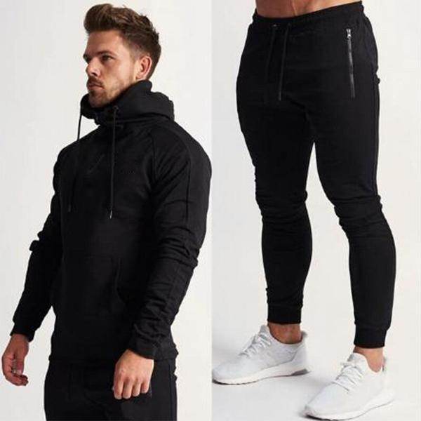 Men’s Hooded Leisure Sports Fitness Set – Comfortable & Breathable - Ultim8 Designs 4 U
